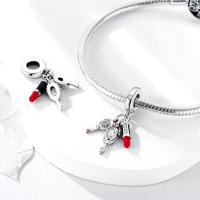 Colgante De Serie Trabajo Y Carrera En Color Plata Para Pulsera Pandora DIY Joyería Para Mujer Zirconia Metálica De Plata - details 30