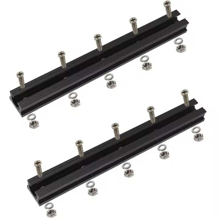 Aventik Guía De Deslizamiento De Polímero Para Bote 4"/8"/12"/16" Larga/Dureza Adecuado Compatible Con Rieles De Kayak De 1/2" Ancho Soporte De Tornillos Para Hardware De Riel - 1