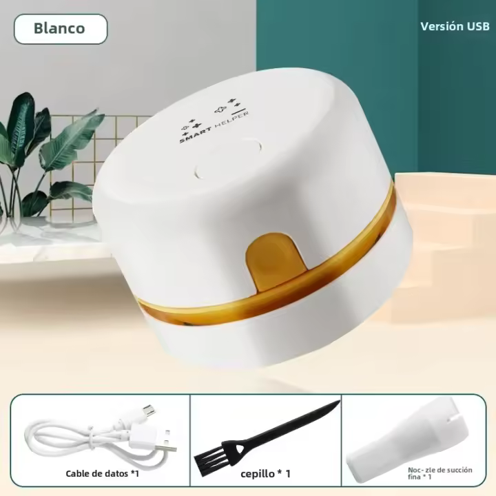 Mini Aspiradora USB Para Escritorio Silenciosa Limpiadora Exquisita Para Estudiantes Y Oficinas Tipo De Función Mopa Y Aspira - 1