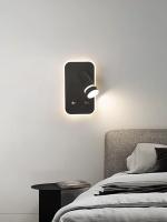 Lámpara De Pared LED Rotativa Con USB Y Sombrilla De Acrílico Cuerpo Metálico Para Habitación Hotel Estilo Moderno Con Iluminación Dimmable Para Lectura Y Foyer - details 8