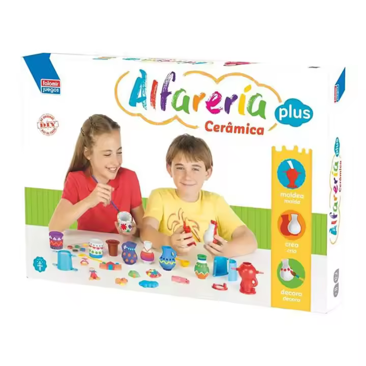 Falomir Plus Pottery Crea Y Decora Tu Juego De Mesa De Diseños De Yeso - 1