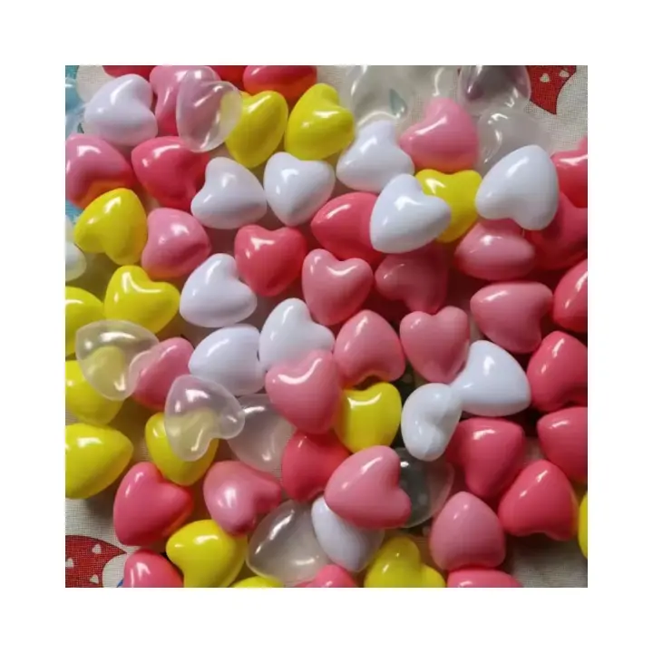 Pelotas Infantiles para Parque y Piscina para Bebés y Niños, Forma Corazón, Juguete Seguro, Multicolor en Rosa, Amarillo, Rojo, Blanco y Transparente - 1