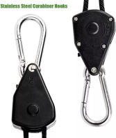 Correa Ajustable De 8 Pulgadas Para Colgar Sombra De Árbol Lámpara De Cultivo Con Anillo De Levantamiento Y Gancho 1 Pieza Accesorio De Tenda - details 2