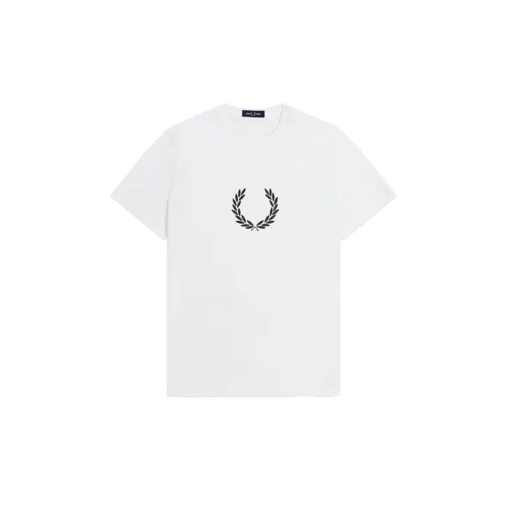 Fred Perry Laurel Wreath Graphic T-Shirt White - 1