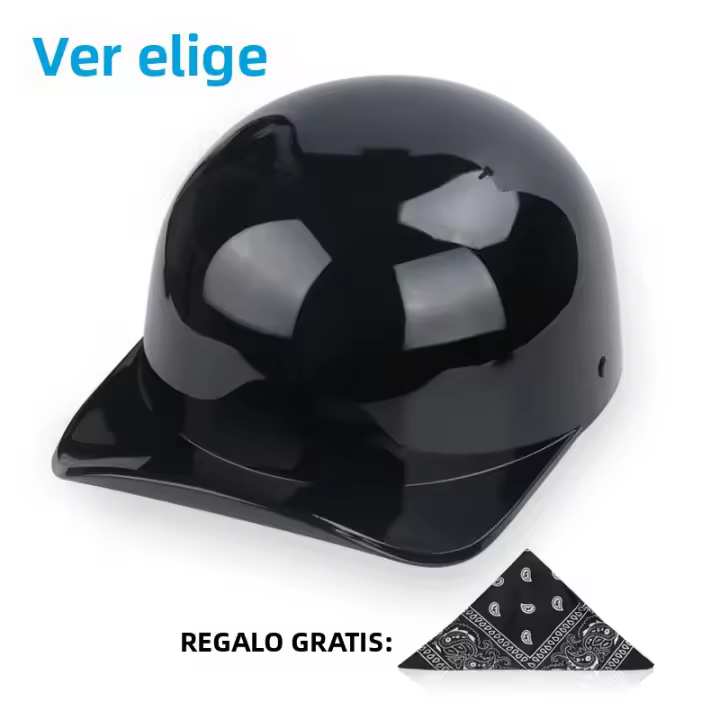 Casco De Motocicleta DS Gang Verano Unisex Abs 0.65KG Medio Casco Para Coche Bicicleta Y Automóvil Diseño De Sombrero De Béisbol - 1