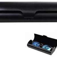 Estuche delgado de aluminio para gafas, estuche liviano para gafas, estuche protector con carcasa exterior de aluminio y cierre a presión para mujeres y hombres. - details 0