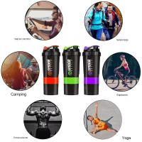 Botella De Ejercicio Para Construir Musculo 3 Capas Mezclador De Proteína De Gran Capacidad Para Deportes Y Fitness Taza De Licuado De Leche Regalo - details 5