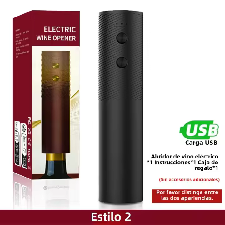 Abreventanas Eléctrico Automático Con Base De Carga Recargable Accesorios De Cocina Herramientas Para Botella De Vino Rojo - 1