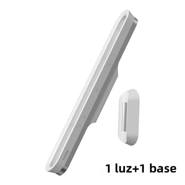 Lámpara De Escritorio Magnética Baseus LED Recargable Con Iluminación Suave Para Armario Estudio Lectura Luz Nocturna Moderna - 1