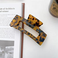 Grande Clip De Pelo Rectangular Serrado 1 Pieza Accesorio Para El Cabello De Moda Para Mujer Decorativo Para El Exterior - details 4