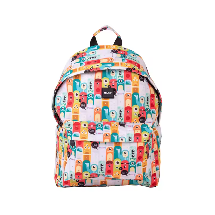 MILAN - Mochila Aliens Clasica con 2 Cremalleras 22L. Medidas 41x30x18 cm - 1
