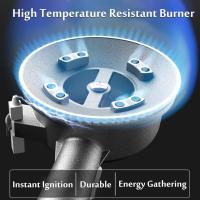 Horno portátil para exteriores, estufa liviana, equipo de cocina para acampar, equipo de emergencia, adecuado para cocinar en campamentos, estufa de gas para exteriores, estufa de cassette portátil para el hogar - details 0