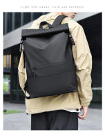 Mochila moderna para hombre, bolso de viaje informal de alta gama, mochila enrollable plegable, bolso de ocio al aire libre - details 15