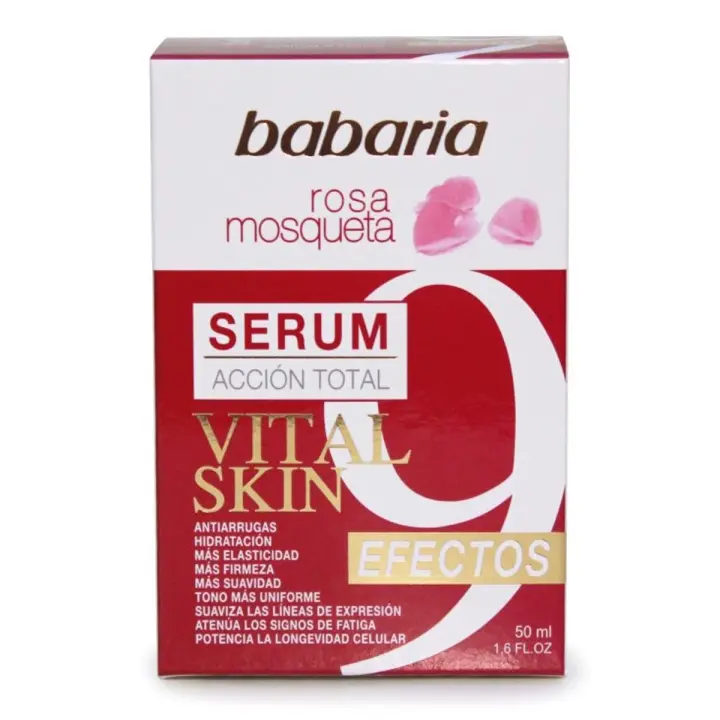 BABARIA ROSA MOSQUETA SERUM ACCION TOTAL ANTI-ARRUGAS VITAL SKIN 50ML - 1