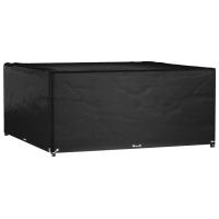 vidaXL Funda para muebles de jardín 16 ojales en dimensiones 205x205x90 cm/240x240x55 cm/250x250x90 cm y más | almacenamiento funcional diseño moderno para baño dormitorio sala - details 0