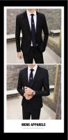 Traje Elegante Para Hombre (Blazer+ Pantalones) Moda Negocios Coreana Ajustado Para Boda Traje Profesional De Gentleman - details 1