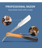 Afeitadora De Cuchilla Recta Para Hombres Happy Barber De Aleación De Zinc Herramientas De Corte De Pelo Personalizadas Con Logo De Marca - details 4