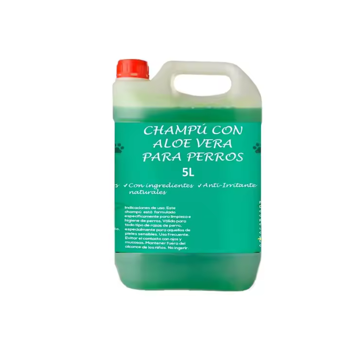 Plantawa Champú para Perros Aloe Vera 5L, Sin alérgenos, Sin parabenos, 100% Vegano, Ideal con Problemas de Piel, Dermatitis, Piel Atópica, Piel Sensible, Extractos Naturales, Sin Isotiazolonas - 1