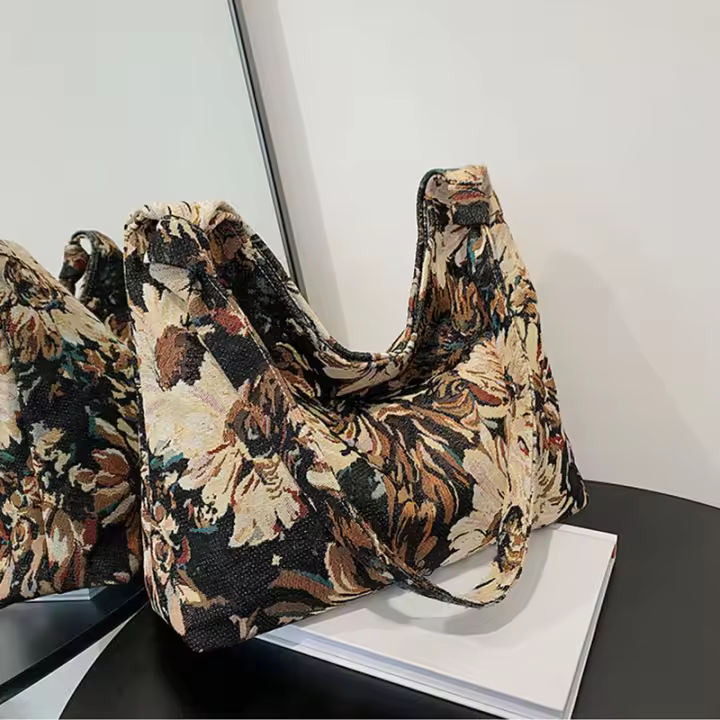 Bolso de hombre de gran capacidad para Mujer, bolsos cruzados con Pintura al petróleo, monederos simples bonitos, bolsos de viaje para Mujer, Nueva Moda - 1