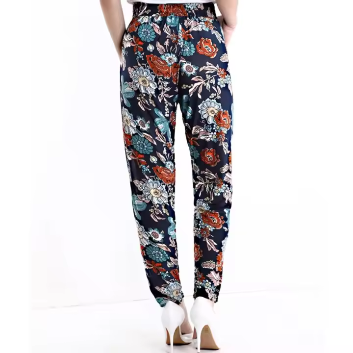 Pantalón Made In Italia Largo Transpirable Verano Mujer - 1