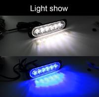Luz De Estroboscopio LED Para Coche Con 6LED Luz De Emergencia Advertencia Para Camión Color Blanco 12V 24V Material Aleación De Aluminio+Lente PC - details 8