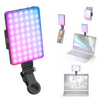 Lámpara De Video LED Portátil Con Clip Para Teléfono Laptop Computadora 2000mAh Recargable Para Videoconferencia Vlog Luz - details 11