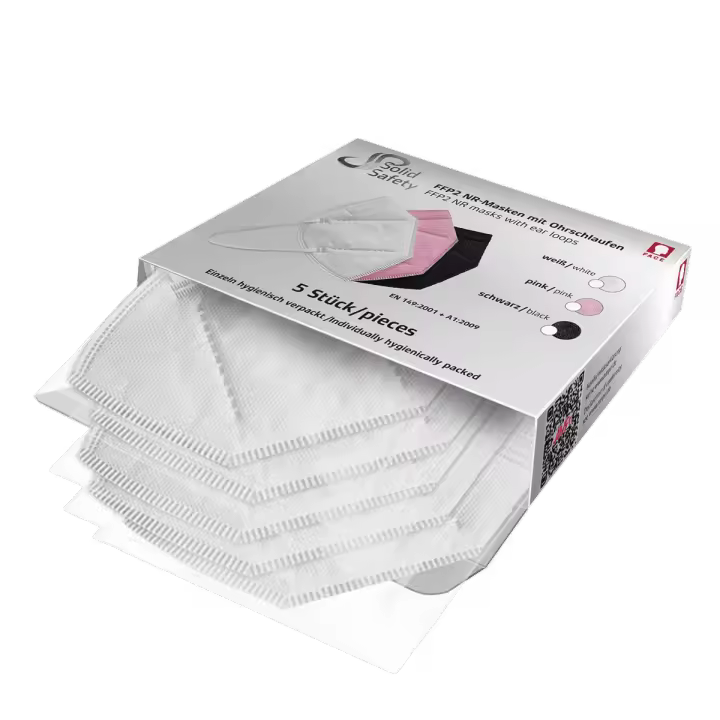 Estuche 5 Mascarillas FFP2, blanca, AMPri - 1