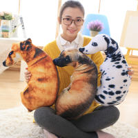 Muñeco De Peluche 3D De Perro Simulación Suave Almohada Realista Cojín De Peluche Para Decoración Del Hogar Regalos De Cumpleaños Para Niños Edad Recomendada: 14+ Años 3-6 Años 6-12 Años Relleno De Algodón PP - details 3