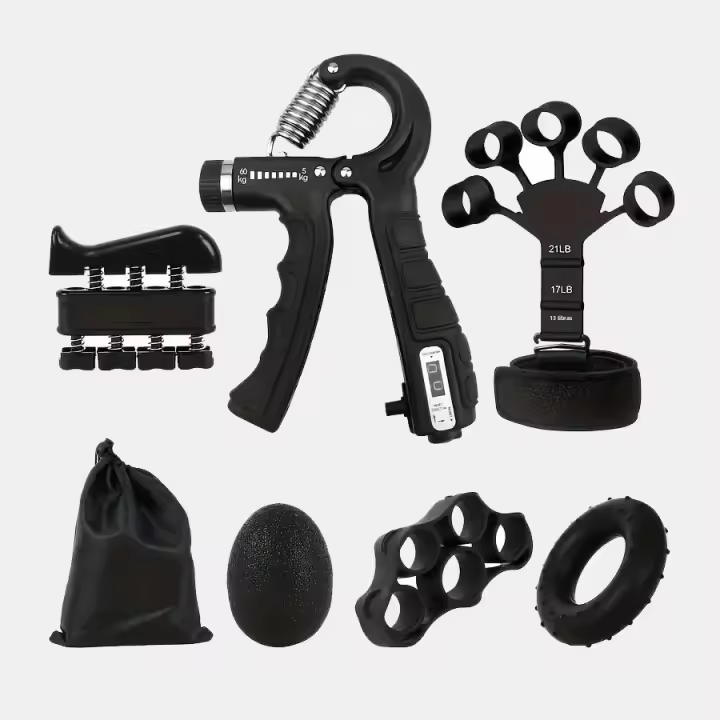 Set De Siete Piezas De Ejercicio De Agarre Fitness Equipo De Entrenamiento De Muñeca Construcción De Músculo De Braza - 1