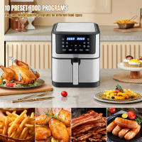 Freidora sin Aceite Air fryer 12L Doble Nivel con Ventana Visible, 1800W Potente, Multifunción (Horno Eléctrico, Máquina de Papas) - Ideal para Cocina Casera, Sin Humo y Antiadherente - details 3