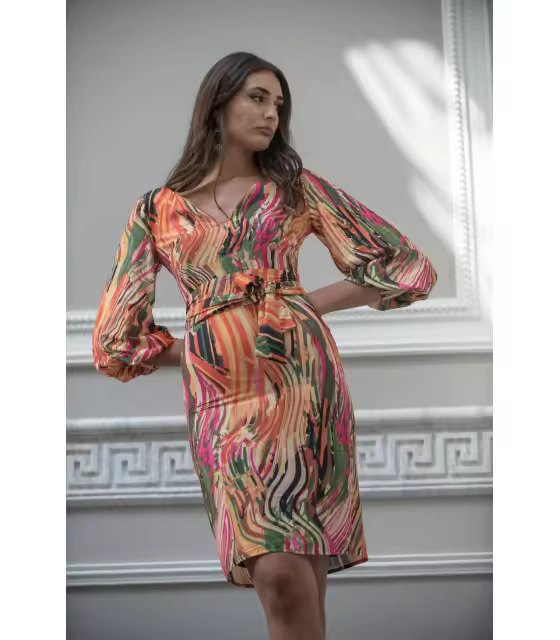 VESTIDO JUNGLA CORAZON KAHYRA Kahyra V2333C - 1