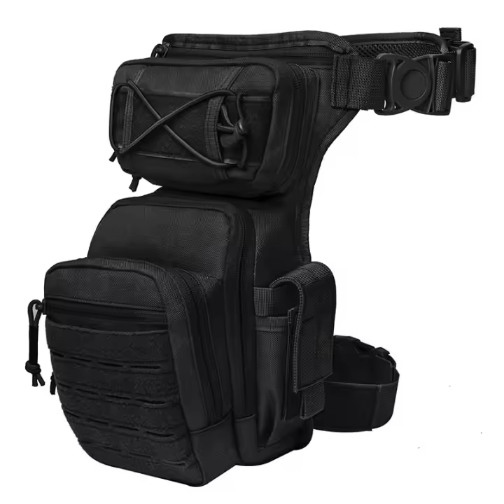 Mochara táctica de pierna 1000D Bolsa Militar camuflaje para Caza, pesca, camping, senderismo, Escalada - 1