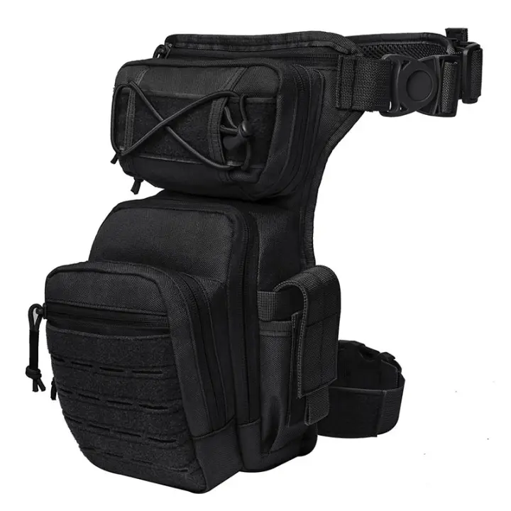 Mochara táctica de pierna 1000D Bolsa Militar camuflaje para Caza, pesca, camping, senderismo, Escalada - 1