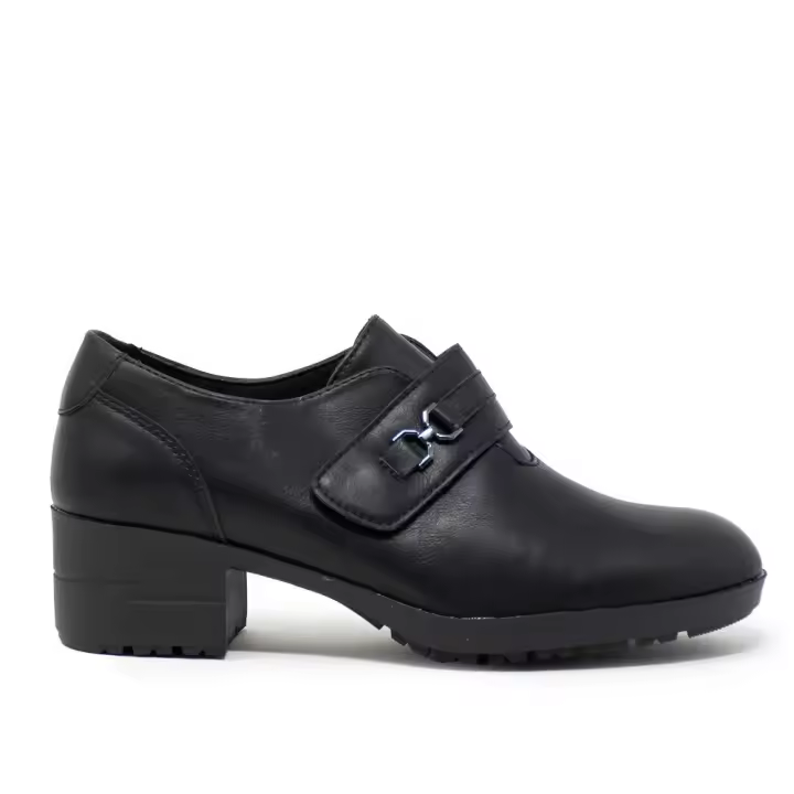 Zapatos casual mujer HISPAFLEX 2405NE ZAPATO VELCRO ADORNO METALICO NEGRO 33855 24I - 1