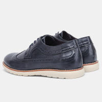 Zapatos Brogue Para Hombre 7-12 Comodidad Moda Lujo Casual Marca 2023 #Kd529 Suela De Goma Cuero Artificial Con Banda Elástica - details 6