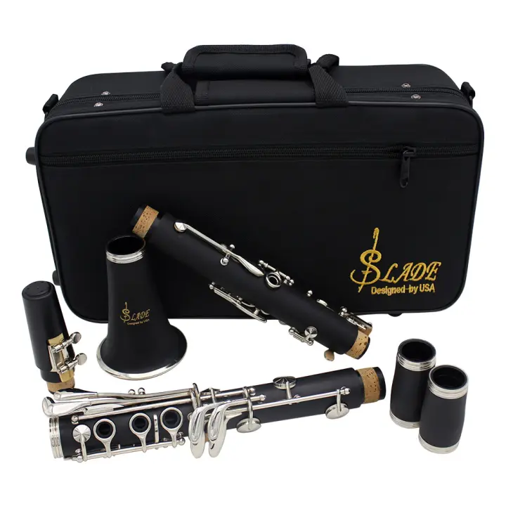 SLADE Clarinete Bb De Madera Bakelite Profesional Con 17 Teclas Y Juego De Arco Musical Instrumento De Viento Tenor - 1