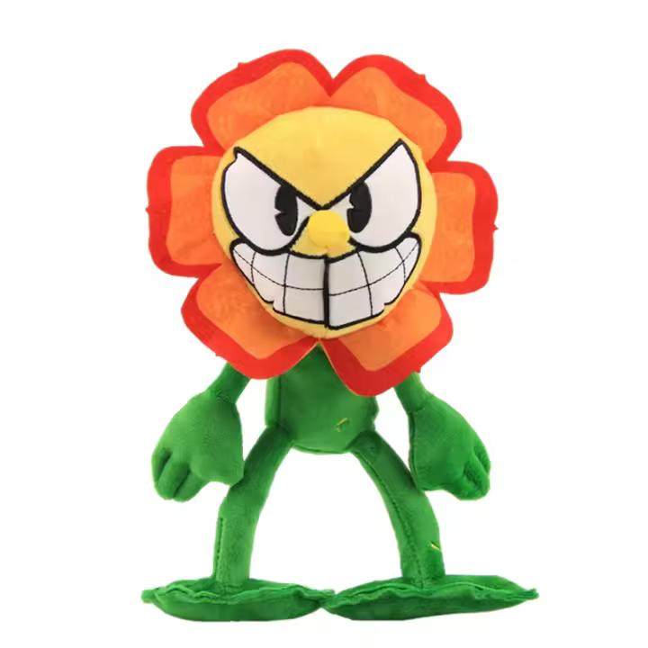 Muñeco De Peluche Cuphead De 25cm Juguete De Dibujos Animados Para Niños Regalo De Cumpleaños O Navidad Material De Algodón Relleno De Poliéster - 1