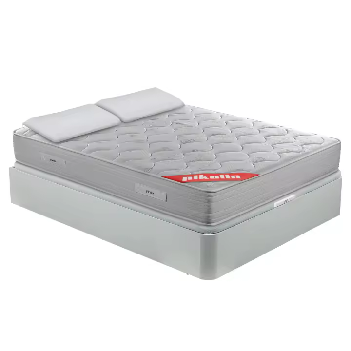Cama Pikolin con Colchón Viscoelástico de Muelles y Canapé Base Abatible - 1