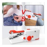 BIT Máquina de coser de mano, mini máquina de coser eléctrica portátil para adultos principiantes, fácil de usar y puntada rápida, adecuada para ropa, telas, cortinas, viajes en casa - details 3