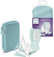 Philips Avent Baby Care Set: Kit Set Básico para el Cuidado del Bebe con 9 Accesorios Esenciales (Cortaúñas, Tijeras, 3 Limas de Uñas, Peine, Cepillo, Aspirador Nasal y Cepillo Dental Dedal), Regalo Ideal Perfecto para Recién Nacidos - details 0