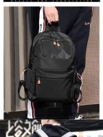 Mochila Casual Para Hombres De 14 Pulgadas Multifuncional Con Carga USB Impermeable De Tela Oxford Estudiante Escuela - details 7