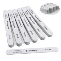 10Pcs Archos De Uñas Lavables De Madera Con 180/240 Grit Para Manicura Y Acrílico Para Salón De Belleza Uso Profesional - details 0