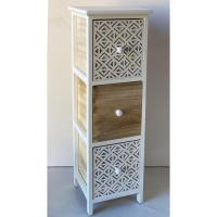 TENDANCE - Mueble Sinfonier Cajonera Madera Mdf y Paulownia Blanco colornaturalyblancograbado decoración - details 3