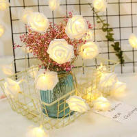 Luces De Navidad LED Rosa 20 Piezas Operadas Por Batería Para Decoración De Fiesta De Boda Y Valentín Guirnalda De Flores Fairy - details 18