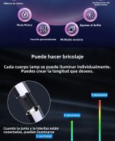 Lámpara De Piso RGB LED 140cm Para Ambiente Moderno Iluminación Decorativa Dimmable Para Dormitorio Material De Aluminio Certificación VDE UL SAA RoHS - details 3