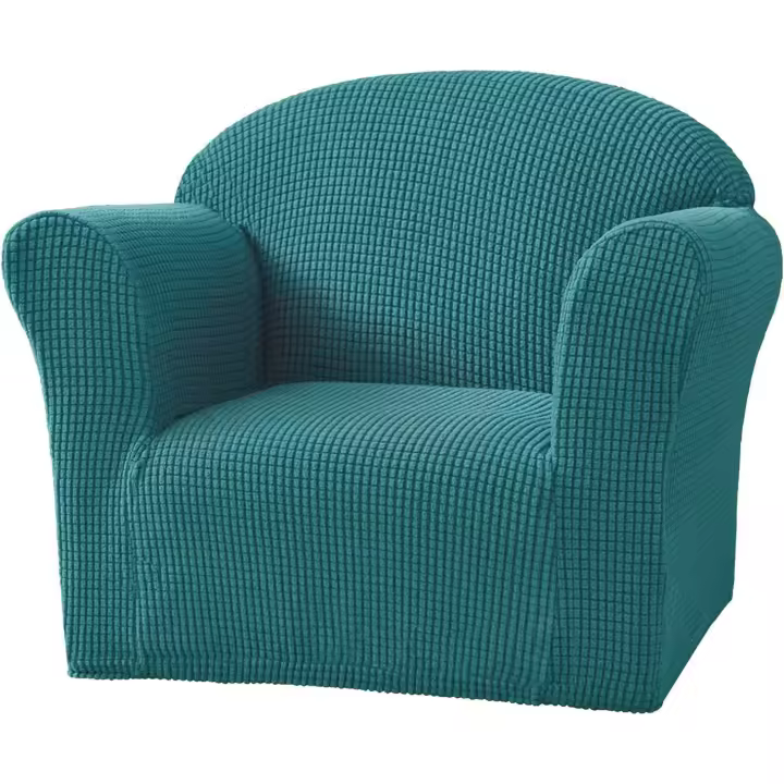 Funda de sofá elástica para niños, funda de sofá suave, funda protectora de muebles para niños, sofá de bebé (verde azulado) - 1