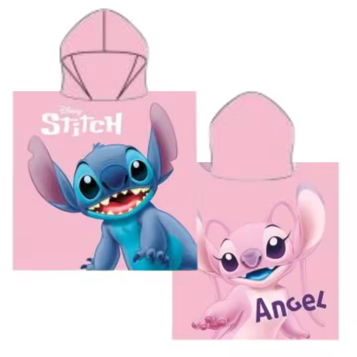 Poncho Toalla Microfibra Stitch Disney 70x140cm - 1
