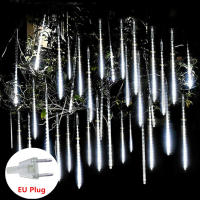 Cadena De Luces LED Meteorito Para Jardín Y Decoración De Navidad 30/50cm 8 Tubos Con Enchufe EU Decoración De Árbol Y Exterior - details 5