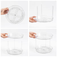 Organizador De Giradiscos Multifuncional Transparente Ecológico Para Cocina Repostería Condimentos Organizador De Maquillaje Rotativo De Plástico - details 10