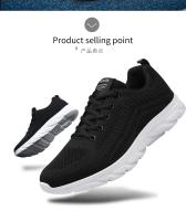 Nuevos Zapatos Deportivos Para Hombre Zapatillas Casuales Negras Transpirables Tenis Running Caminar Gimnasio Mesh Antideslizantes Resistentes Al Desgaste - details 4